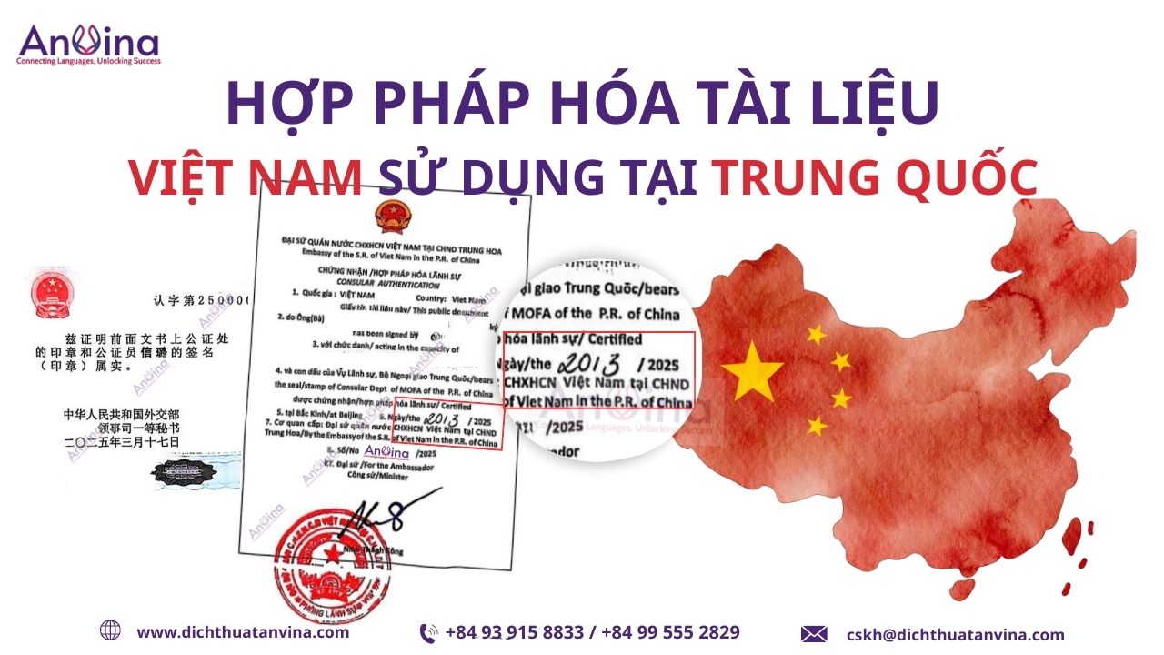 Hợp pháp hóa lãnh sự tài liệu doanh nghiệp Việt Nam
