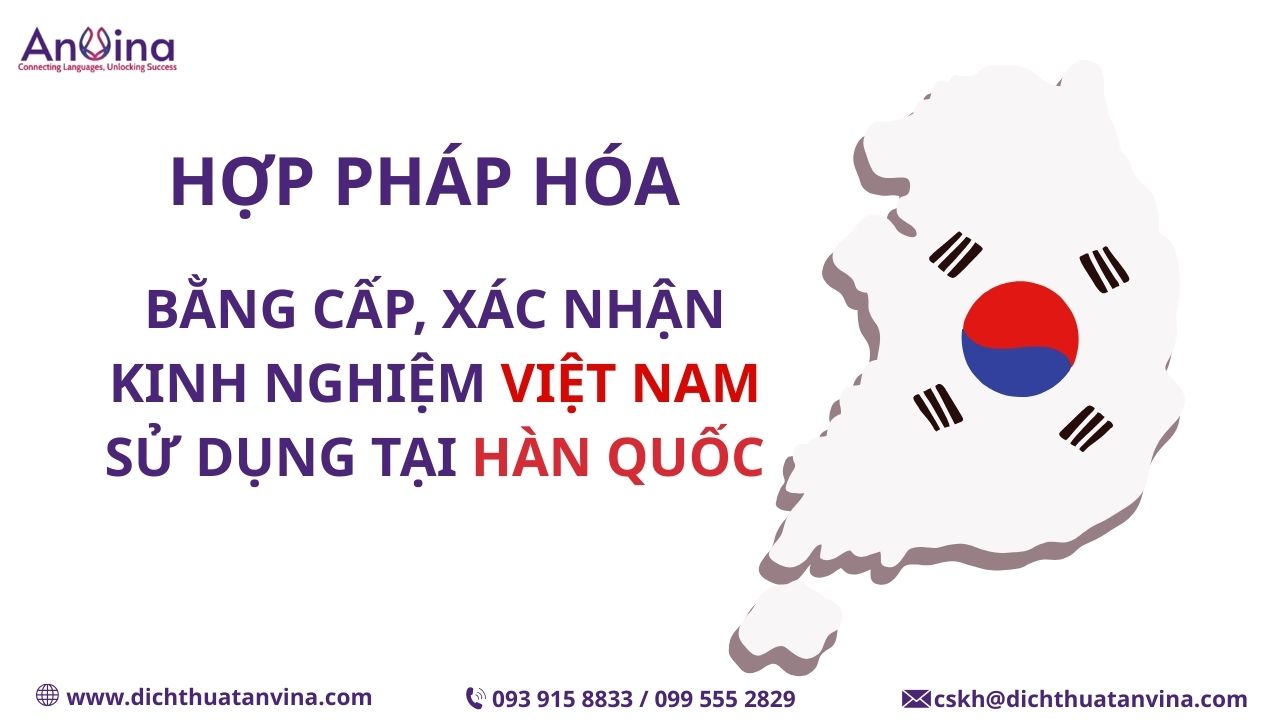  Hợp pháp hóa lãnh sự bằng cấp đi Hàn Quốc