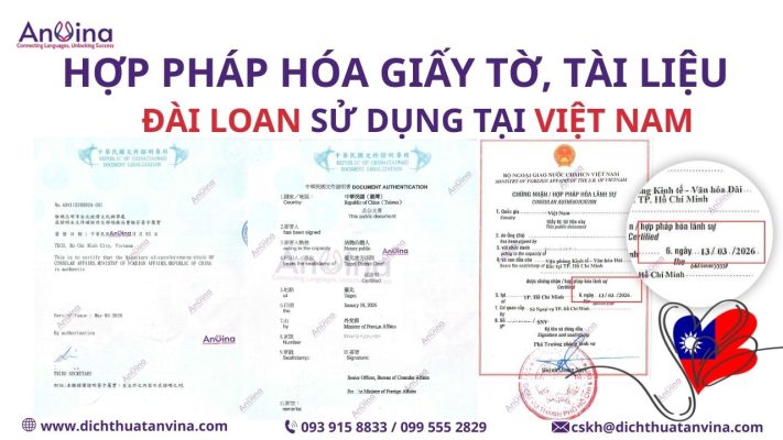Hợp pháp hóa lãnh sự tài liệu Đài Loan