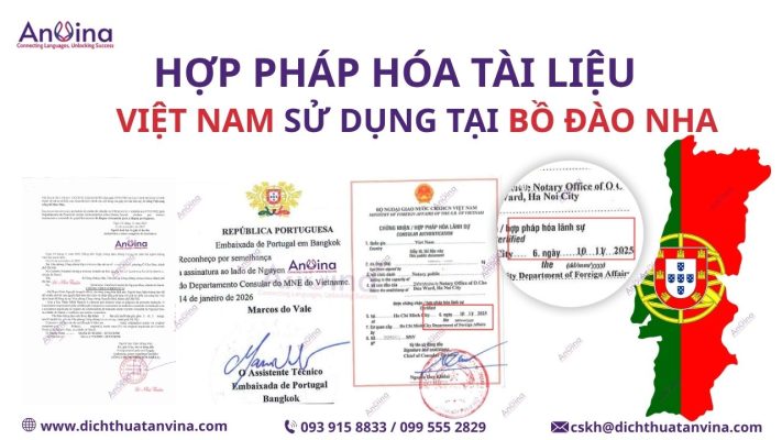 Hợp pháp hóa lãnh sự tài liệu Việt Nam đi Bồ Đào Nha