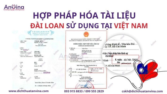 Kết quả hợp pháp hóa tài liệu Đài Loan tại Anvina
