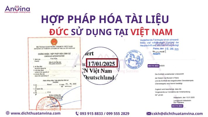Kết quả hợp pháp hóa lãnh sự tài liệu Đức trọn gói tại Anvina